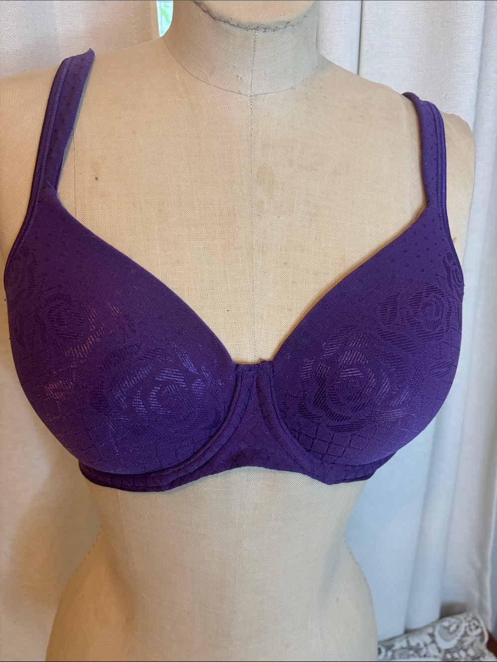 Bali Purple Lace Underwire Bra